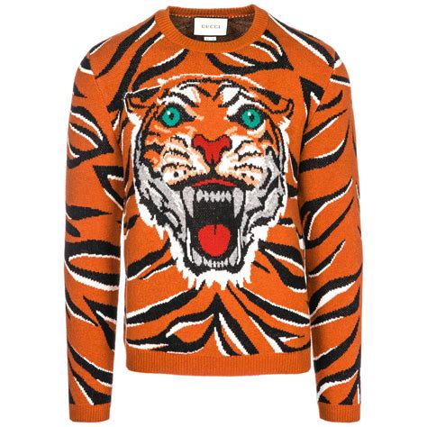 gucci tiger intarsia sweater|gucci tiger for sale.